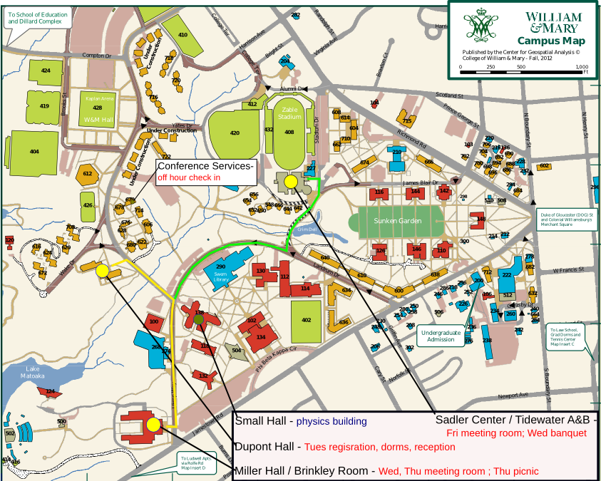 william and mary college campus map Es2013 William And Mary Welcome william and mary college campus map